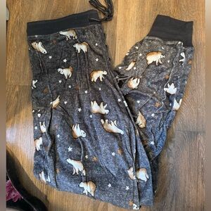 Cozy Polar Bear Print Pajama Pants